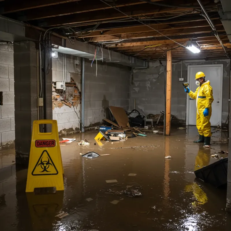 Flooded Basement Electrical Hazard in Humboldt County, NV Property